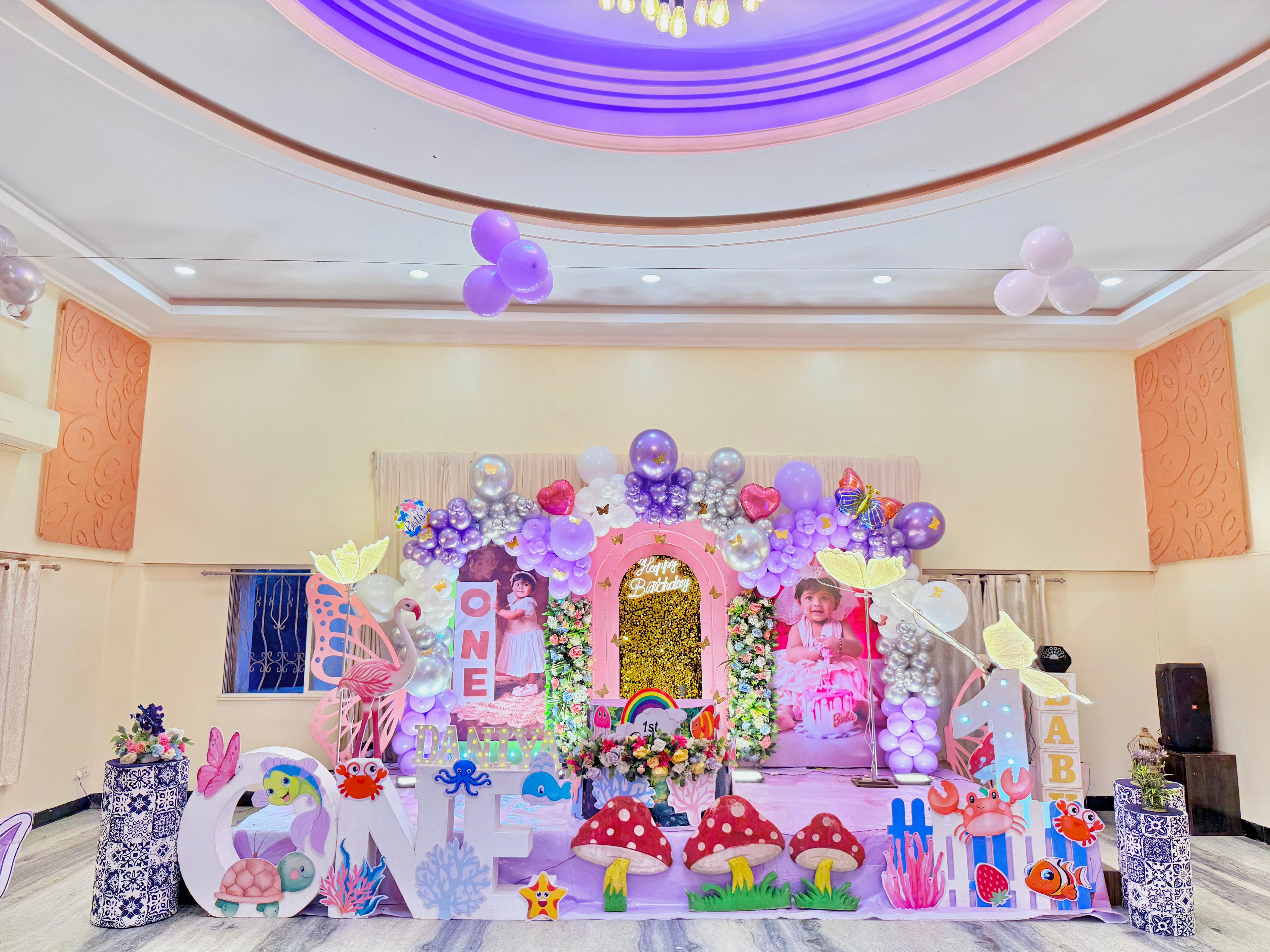 Birthday decoration setup by Crazy Event
