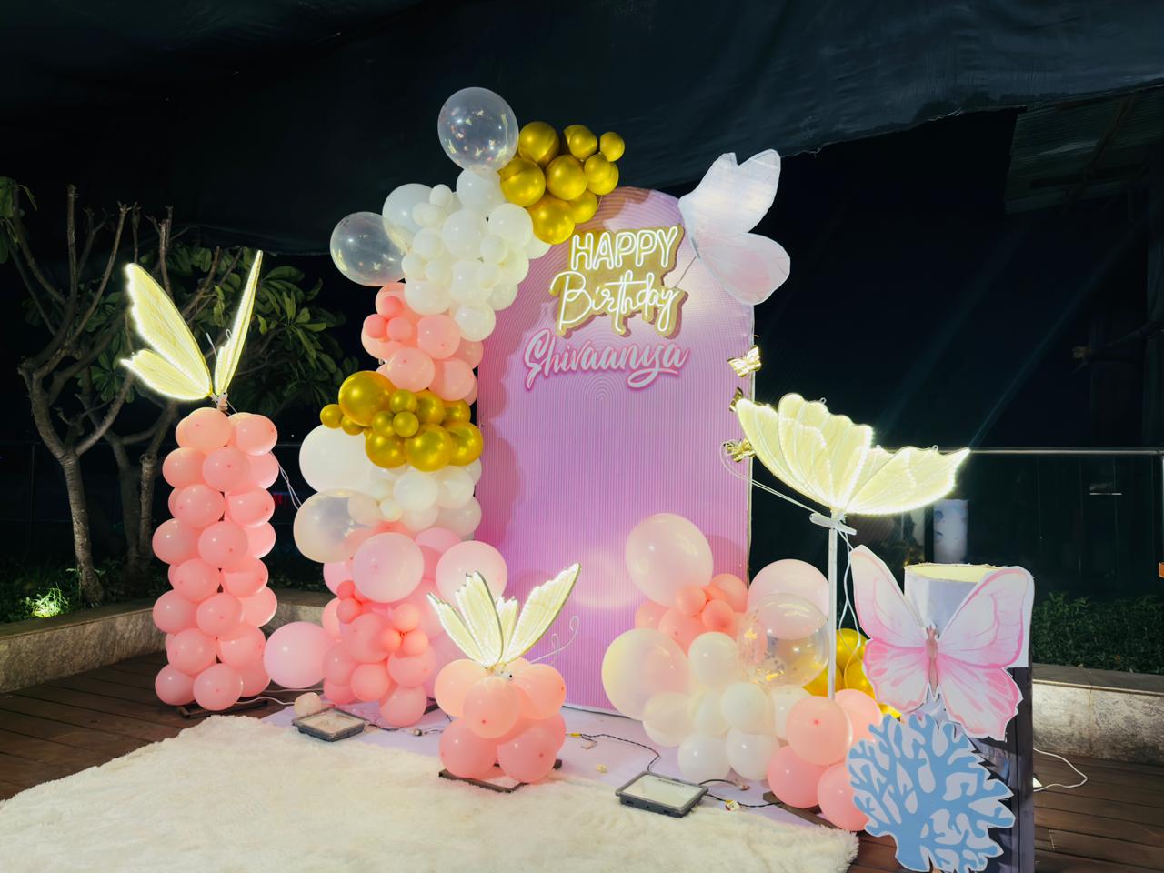 Birthday event setup by Crazy Event