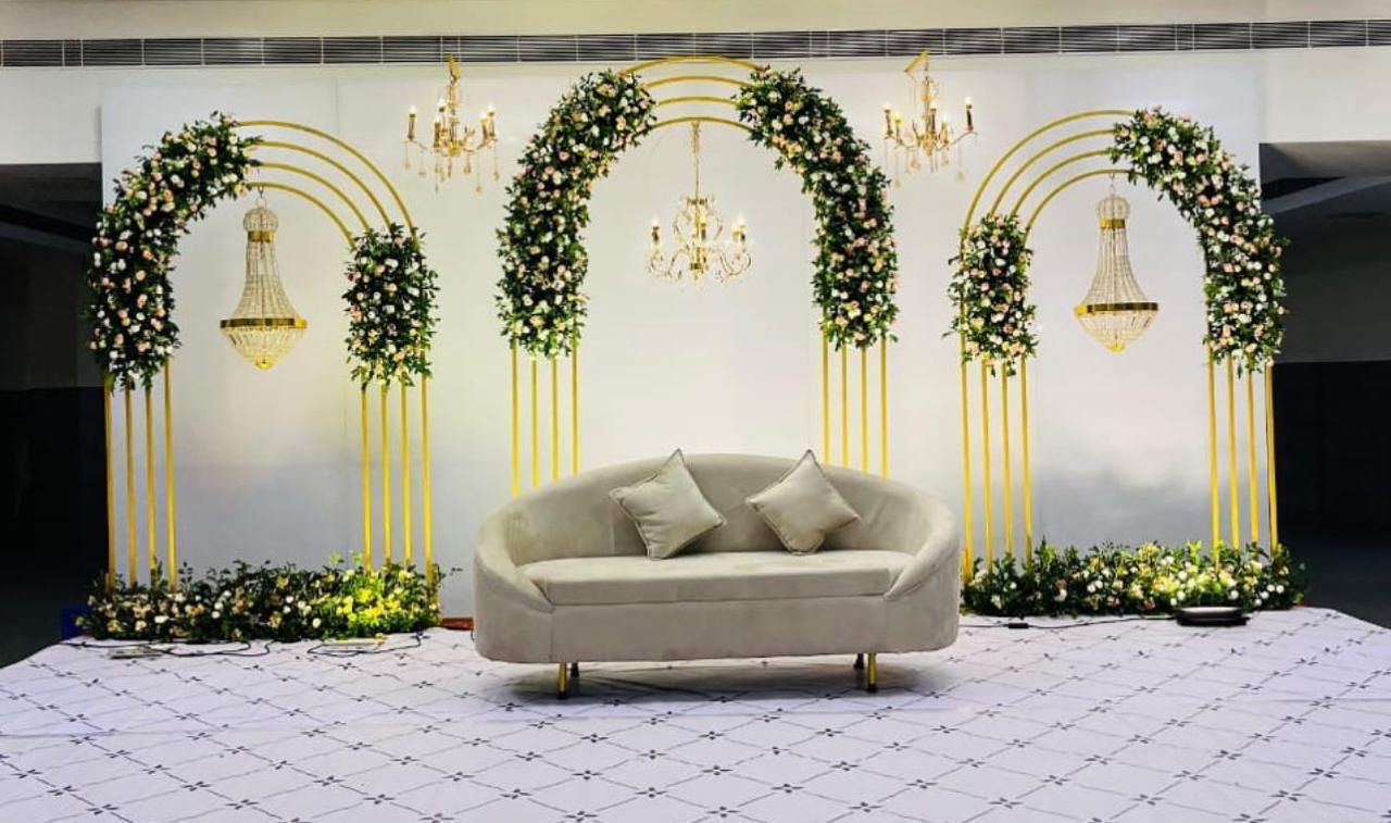 Wedding stage decoration by Crazy Event